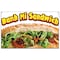Signmission Banh Mi Sandwich Banner Concession Stand Food Truck Single Sided B-Banh Mi Sandwich19 - alternate 1